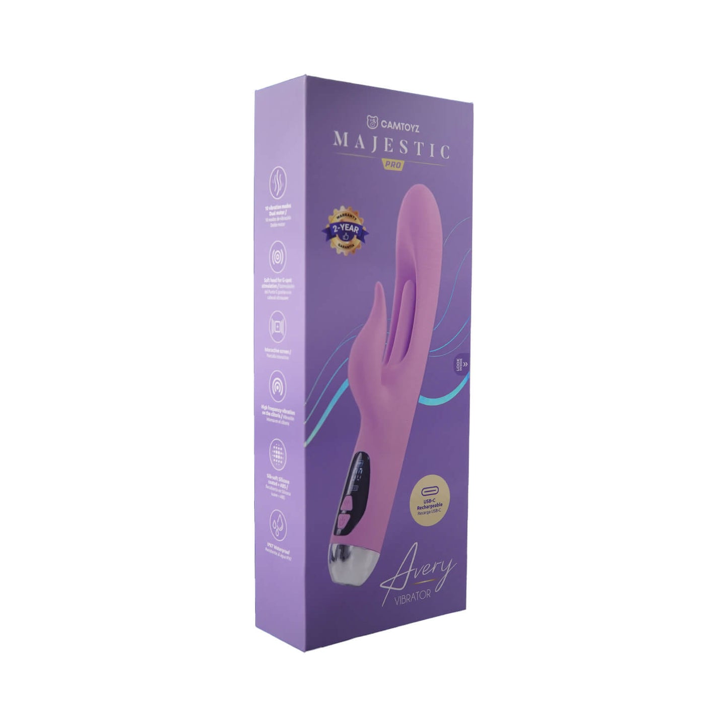 Vibrador Avery con Carga USB-C Camtoyz