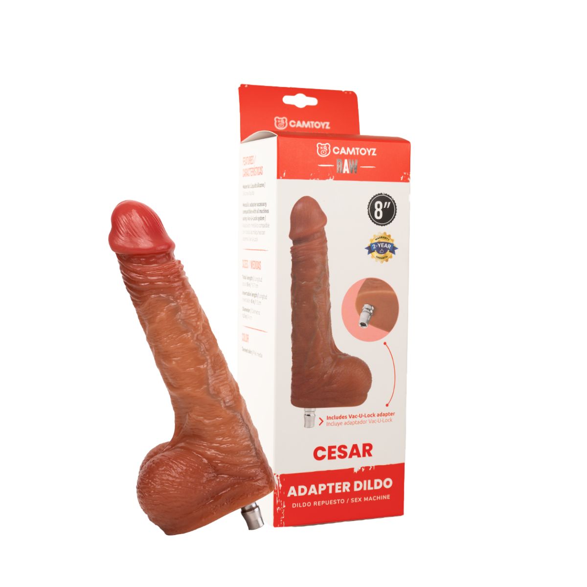 Adaptador Dildo Ultrarealista Cesar (Repuesto Sex Machine) Camtoyz