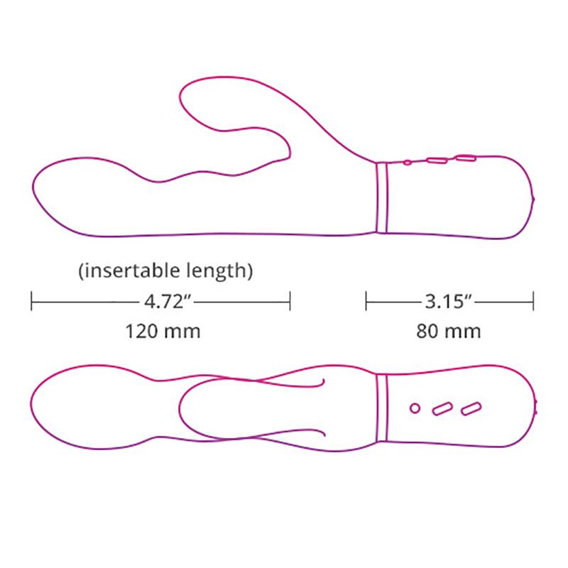 Vibrador Rabbit Interactivo Lovense Nora