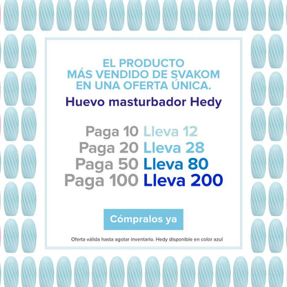 Super Oferta SVAKOM – Huevo Masturbador Hedy