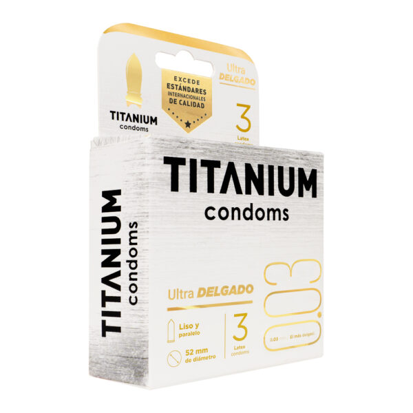 Condones Titanium Ultra Delgado x 3 - Máxima Sensibilidad y Protección - Imagen 7