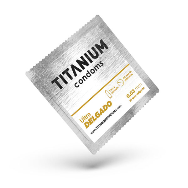 Condones Titanium Ultra Delgado x 3 - Máxima Sensibilidad y Protección - Imagen 3