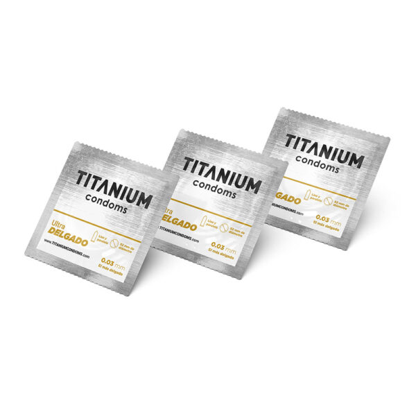 Condones Titanium Ultra Delgado x 3 - Máxima Sensibilidad y Protección - Imagen 2