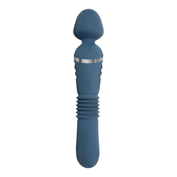 Vibrador Hitachi Dual y Penetrador Azul Oscuro - Imagen 2